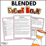 Blended Novel Study Crack the Code Game for Middle School