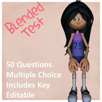 Preview of Blended by Sharon M. Draper Test: Editable!