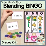 Blending BINGO Phonemic Awareness K-1 Valentine's Day Lite