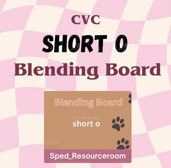 Preview of Blending Board CVC / short o