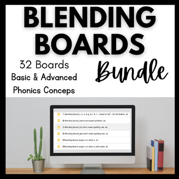 Preview of Blending Boards Phonics Bundle Sets 1-32