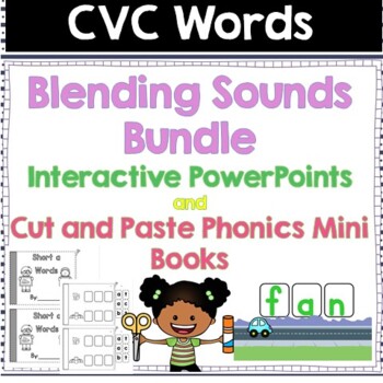 Preview of Blending CVC Words Bundle