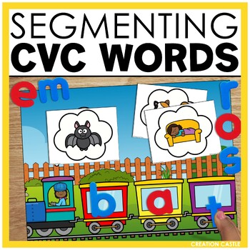 Preview of Blending and Segmenting CVC Words Center Activities
