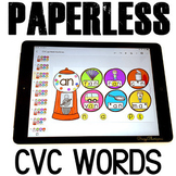 Blending CVC Words Phonics Games Google Classroom Easel
