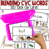 CVC Words - Clip Cards for Phonics Review