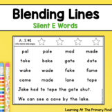 Blending Lines | Silent E Words | CVCe Words | SOR aligned