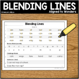 Blending Lines for First Grade Aligned to Wonders Print an