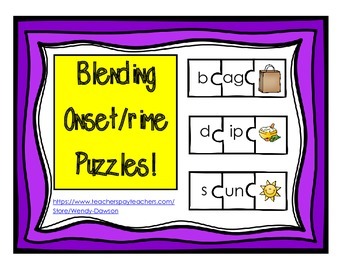 Blending Onset and Rime Puzzles by Daily Differentiation | TpT