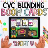 Blending Short U CVC Words Boom Cards™ for Beginning Readers
