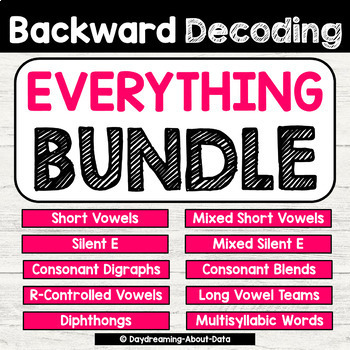 Preview of Blending Sounds and Reading Words | Backward Decoding Bundle