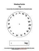 Blending Word Wheels: -ing -ang -ong -ung -ink -onk -unk, -ank -y