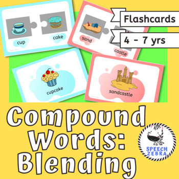 Preview of Compound Words Flashcards | Speech Therapy | Blending Words