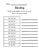 Blending Worksheet