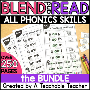Preview of Phonics Reading Fluency Practice Worksheets | Decoding Intervention Activities