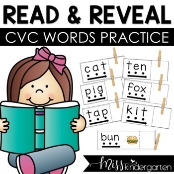 Preview of CVC Words Practice Blending & Segmenting Activities Reading CVC Word Cards