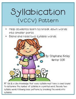 Blending And Reading Syllables Syllabication By Stephanie Kinley Ruffner