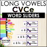 CVCe Word Sliders - Magic e Segmenting and Blending Word S