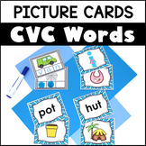 Blending and Segmenting CVC Words Picture Cards | Phoneme 