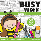 Blends Busy Work - No prep Activities for Consonant Blends
