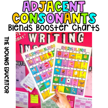Preview of Adjacent Consonants Blends Chart (Beginning and End)