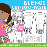 Blends Cut Sort Paste Worksheets