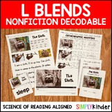 Blends Decodable Nonfiction Reader w/ REAL Pictures & Word
