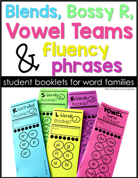 Preview of Blends, Digraphs, Bossy R, Vowel Teams and Fluency Phrases