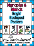 Blends & Digraphs Posters w/ Digital Learning Routine (D'N