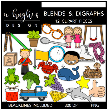 Preview of Blends & Digraphs Clipart