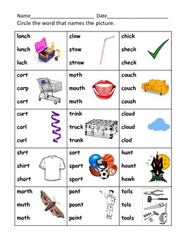Blends, Digraphs, Diphthongs Mixed Practice (K-1st) by ...