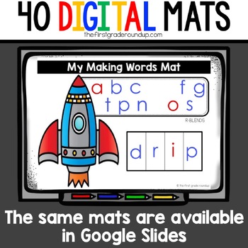 Blends Digraphs Making Words Lessons Compatible with Google Slides