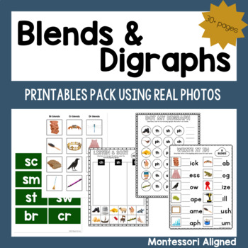 Preview of Blends & Digraphs No Prep Printable Pack