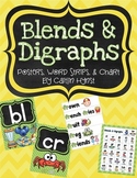 Blends & Digraphs Posters, Word Strips, & Chart