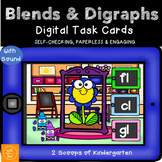Blends & Digraphs Power Point Game & BOOM cards (w/ Audio)