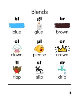 Blends & Digraphs Workbook by M Sorba | TPT