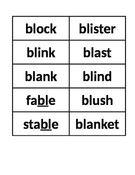 Preview of Blends, Digraphs, and Diphthongs Flash Cards