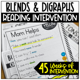 Blends, Digraphs, and Sight Word Reading Intervention for 