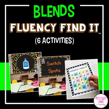 Preview of Blends Fluency Find It® (beginning and ending)