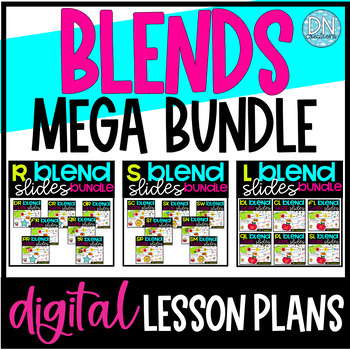 Preview of Blends Google Slides MEGA Bundle l Teaching Blends Digital Lesson Plans