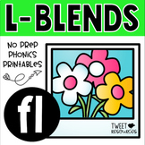 Blends Phonics NO PREP Printables for "fl"