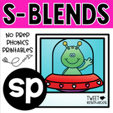 Blends Phonics NO PREP Printables for "sp"