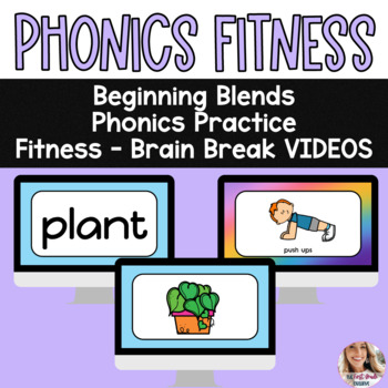 Preview of Blends Phonics Fitness Practice Videos
