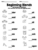 Blends Practice Worksheet