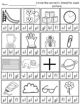 Blends Printable Worksheets and Activities - No Prep by Daven Designs