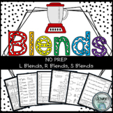 Blends Printable Worksheets and Activities - No Prep