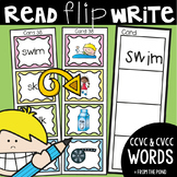 Blends - Read Flip Write Activity Cards - ccvc and cvcc