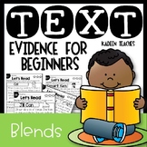Blends Reading Comprehension Text Evidence Passages for Beginners