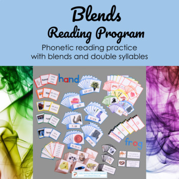 Preview of Blends Reading Program: Montessori Phonetic Reading-Blends and Double Syllable