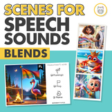 Blends Speech Sound Scenes | Articulation Images & Cards |