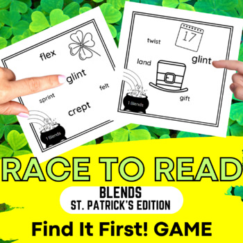 Preview of Blends St Patricks Day Orton SOR Game - OG Science of Reading Phonics Activity